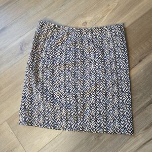 Dalia office geometric pattern skirt